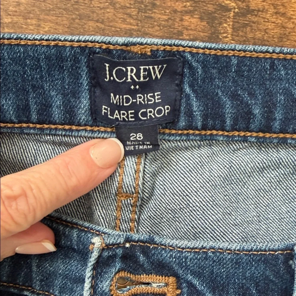 J. Crew mid-rise flare crop Jeans - Picture 2 of 8
